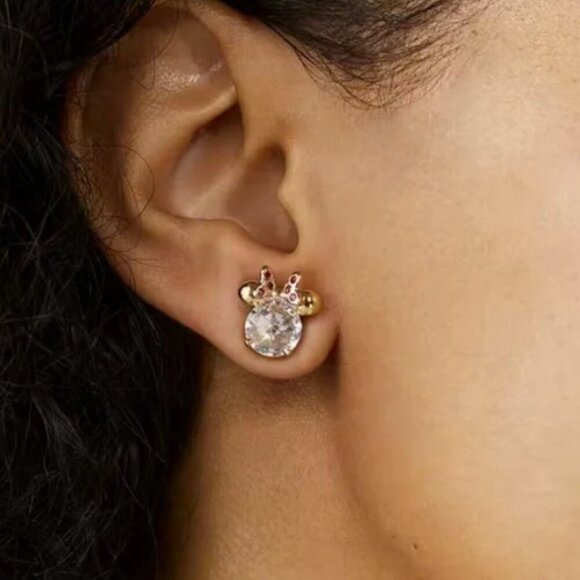 Kate Spade X Disney NWT Minnie Mouse Studs Earrings K9266 - Picture 2 of 6